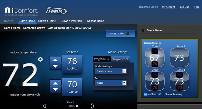 Lennox iComfort - Help